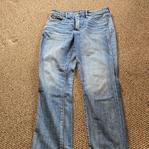 White House Black Market Blue Straight Leg Jeans